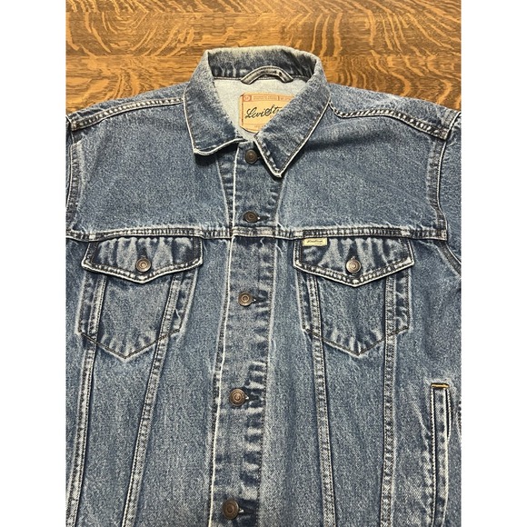 Levi Strauss Signature Other - Levi Strauss Signature Denim Jacket Mens M Blue Trucker Y2K 2004 Jean Coat